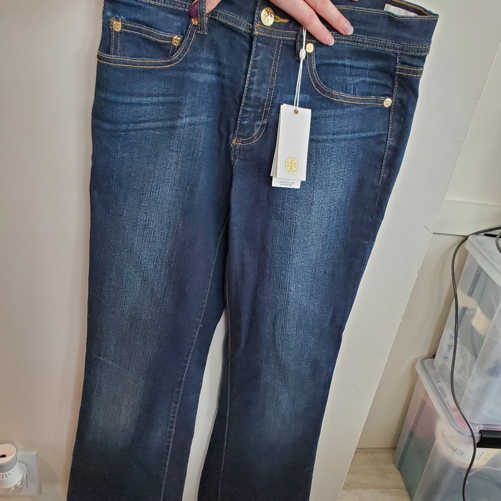 Tory Burch Dark Denim Jeans